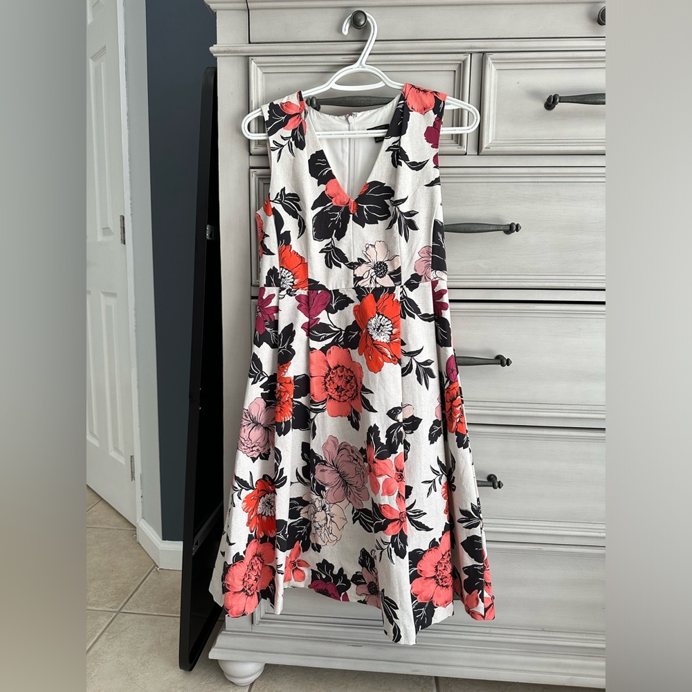 Ann Taylor Floral Dress Size 2P